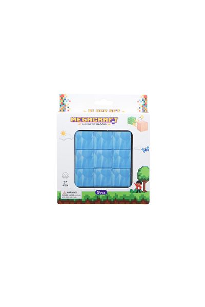 Megacraft Magnetic Blocks Ice Pattern Block