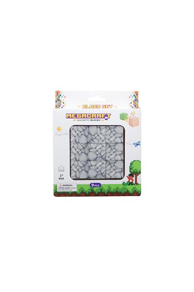 Megacraft Magnetic Blocks Gray Stone Block