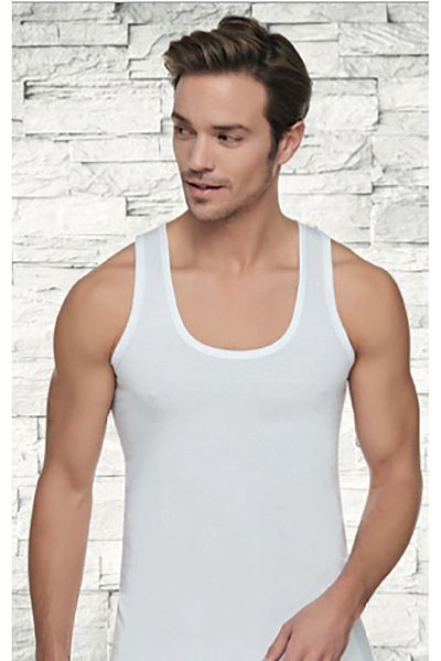 Tutku Ανδρικό χτενισμένο βαμβακερό εσώρουχο Classic Singlet Sweat0101 Οικονομικό πακέτο 6 τεμαχίων