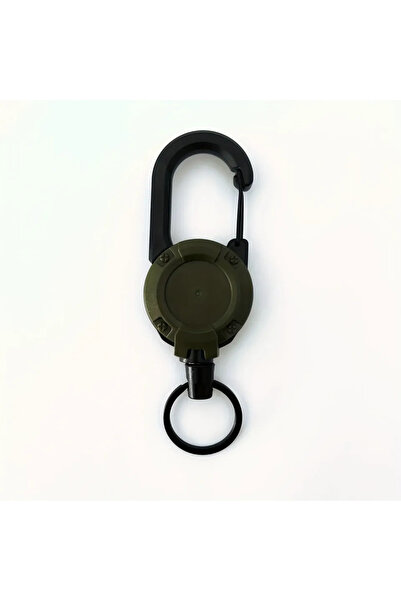 Choice 1 قطعة - أسود 1/2/4 قطع حاملات مفاتيح قابلة للتمدد والسحب بكرات شارة م...