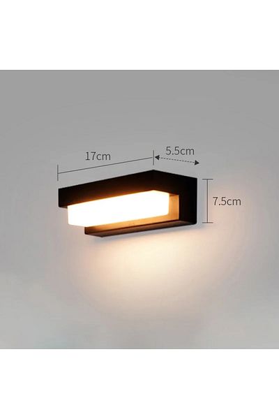 Choice 17CM 3 light colors LED Outdoor Solar Wall Lights Waterproof Solar Light Balcony Villa Doorway Cour
