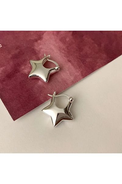 Choice WA0684-1 Y2k Simple Pentagram Earrings for Women Fashion Trendy Metal Personalized Earrings Design C