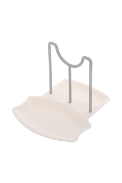 Choice4 1-tier L A-WHITE Kitchen Organizer Pot Lid Storage Rack Shelf Pan Dry...