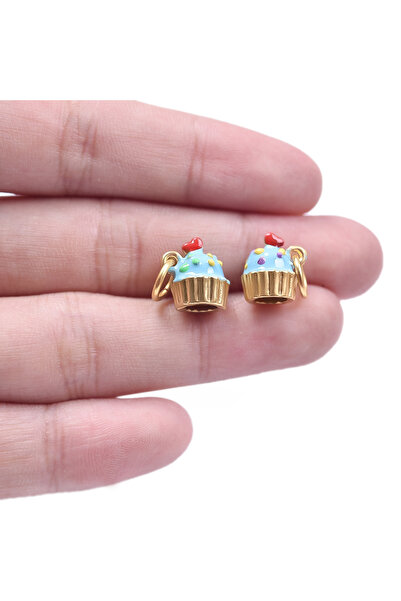 Choice M516-2 16Pcs Dripping Oil Alloy Fashionable Pendant Candy Ice Cream Fries Jewelry Craft Products Cha