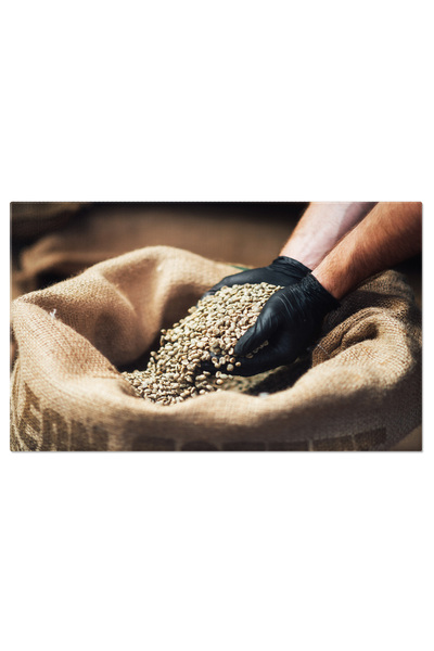 StoryGift Romania Tablou Canvas Cafea Proaspata Turnata, Boabe, Depozit, Manu...