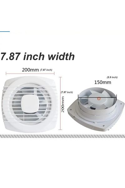 YTYIN AU 220V 150mm hole size 220V 4/6/7inch 110/150/180mm silence Ventilating Strong Exhaust Extractor Fa