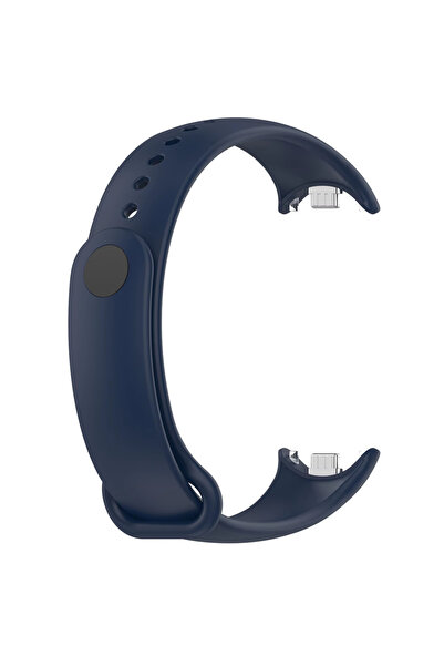 Choice سوار أزرق داكن 2025 لسوار Mi Band 8/8 NFC، سوار سيليكون للمعصم، بديل ل...