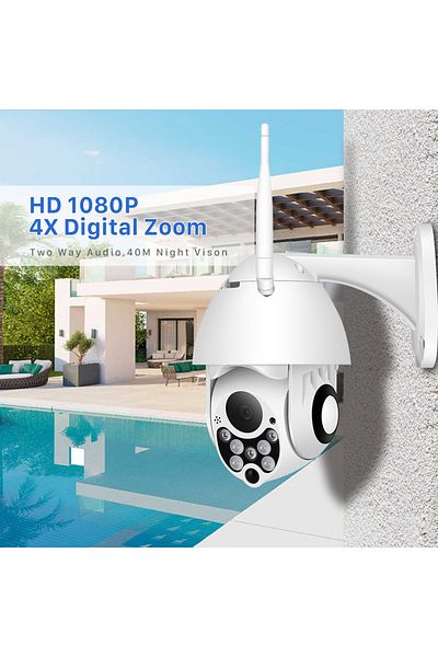 Choice Eu Plug 1080p Add 128g Card Ycc365 Plus Ptz Wifi Camera Outdoor 1080p Hd Cctv Security Camera 4x Zoo
