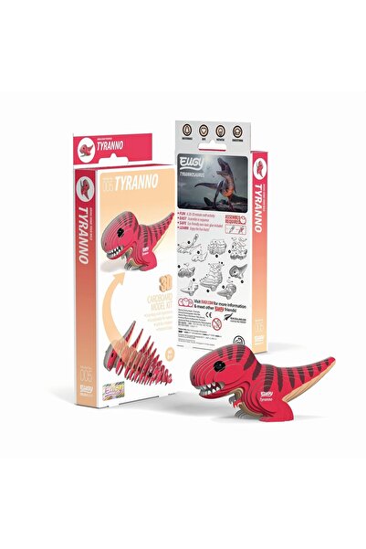 Eugy أحجية تي ريكس ثلاثية الأبعاد - مجموعة أدوات حرفية للأطفال، نموذج من الور...