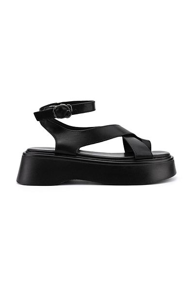 Tmall Sandale de dama,Din Piele Ecologica,SA20,Negru