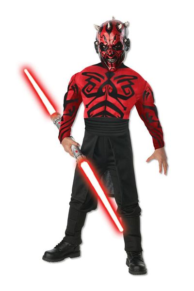 Marvel Darth Maul Costume - Star Wars For Boys 3-4 Years 100-110 Cm