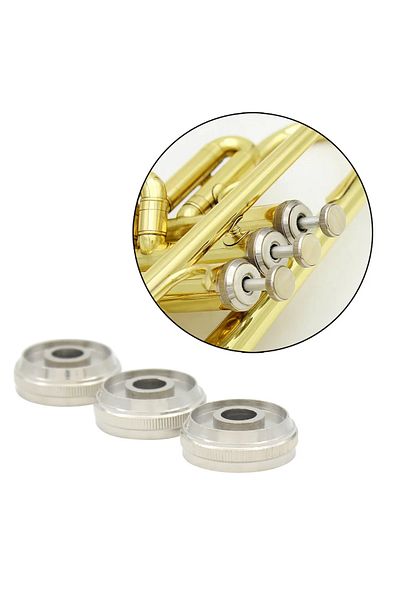 Choice Upper cover 3Pcs Trumpet Button Piston Cap Bottom Valve Lower Cover & Upper Screw Piston Upper Cover