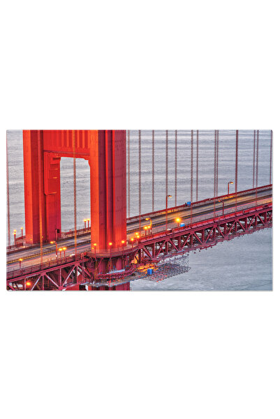 StoryGift Romania Tablou Canvas Detaliu Al Podului Golden Gate Arhitectura, P...