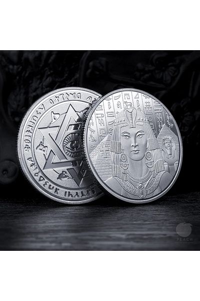 Choice Silver Greek Cleopatra Coins Collectibles Tourist Attractions Egypt Trade Lucky Coins Production Col