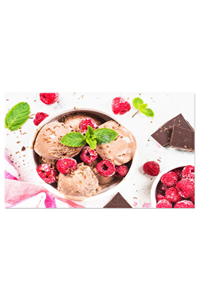 StoryGift Romania Tablou Canvas Rasfat Cu Inghetata De Ciocolata Si Zmeura O ...