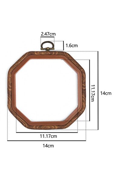 Choice11 حلقة تطريز بإطار مربع بلاستيكي عتيق مقاس 14 × 14 سم، مصنوعة يدويًا ب...