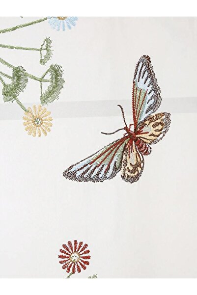 Choice ستارة نصفية صغيرة على شكل فراشة بمقاس 80×130 سم، مناسبة لغرفة النوم أو باب المطبخ أو المقهى أو النافذة