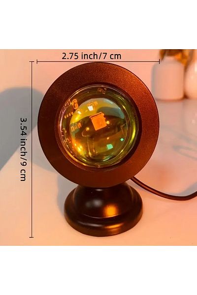 Choice RGB Sunset Lamp Projection Led Lights with Remote, 16 Colors Night Light Rainbow 4 Modes Setting for