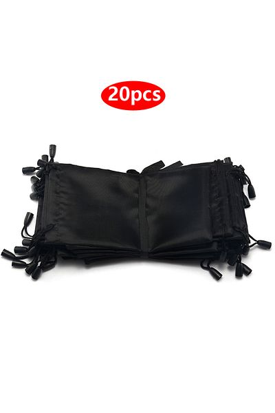 Choice 10pcs black 1/20pcs Portable Soft Cloth Waterproof Sunglasses Bag Microfiber Dust Storage Pouch Glas
