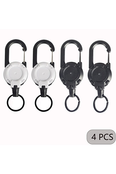 Choice 4 قطع باللونين الأبيض والأسود 1/2/4 قطع حاملات قابلة للتمديد والسحب لس...