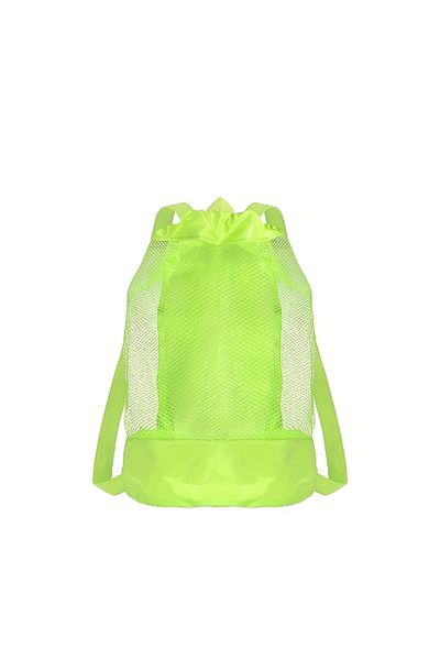 Choice Shoulder green Beach storage bag,Large capacity net multifunctional travel backpack,sundries toy sto