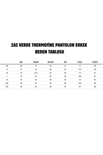 2AS Verde Thermofıne Erkek Pantolon Siyah