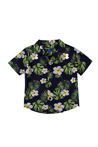 Basicxx Boys Woven Cotton Hawaiian Floral Shirt