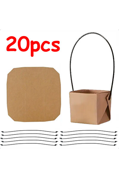 Choice 20 قطعة من 5 إلى 20 قطعة من ورق الكرافت بحجم 6 سم، صندوق نباتات عصارية...