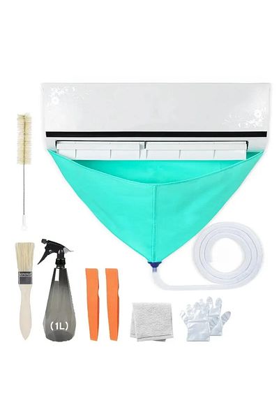 Choice 8PCs Air Conditioner Cleaning Bag Kit With Drain Water Pipe Full Set Of Cleaning Tools Leak-proof Ai