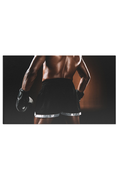 StoryGift Romania Tablou Canvas Atlet Muay Thai Antrenament Intens Si Actiune...