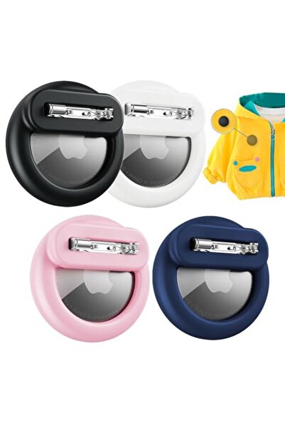 Choice Set A-4pcs Silicone Airtag Holder for Kids with Safety Pins AirTag GPS...
