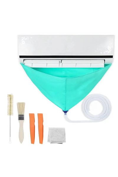 Choice 6pcs Air Conditioner Cleaning Bag Kit With Drain Water Pipe Full Set Of Cleaning Tools Leak-proof Ai