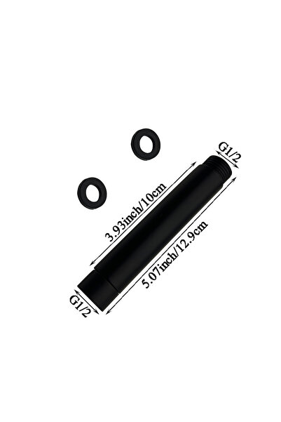 Choice 10cm Black 10/15/20/25/30cm Shower Head Extension Arm G1/2 , Shower He...