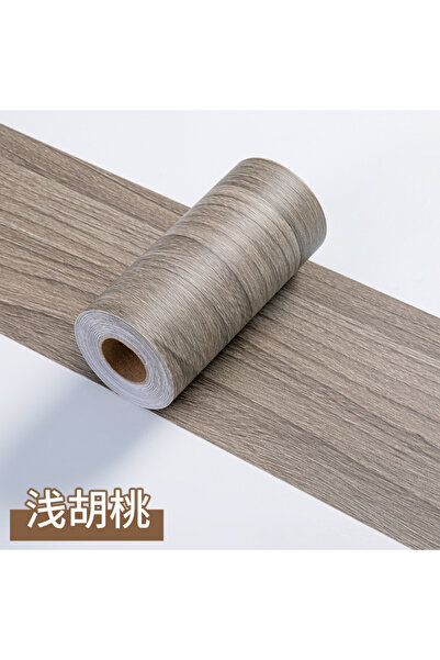 Choice ملصقات حائط سميكة من خشب الجوز الفاتح، لفة واحدة، بتصميم حبيبات خشبية ...