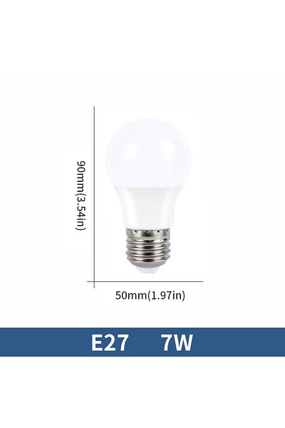 Choice AC220V(189-265V) Cold white E27 7W 6pcs LED Bulb Lamps AC220V E27 E14 3W 6W 9W 12W 15W 18W 20W Lam