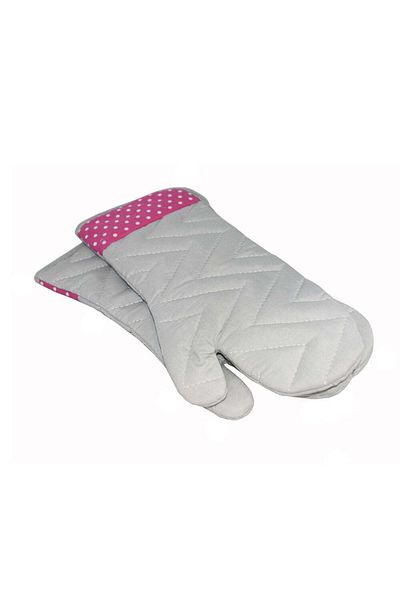 Happy family 2-Piece Heat Resistant Kitchen Gloves Set