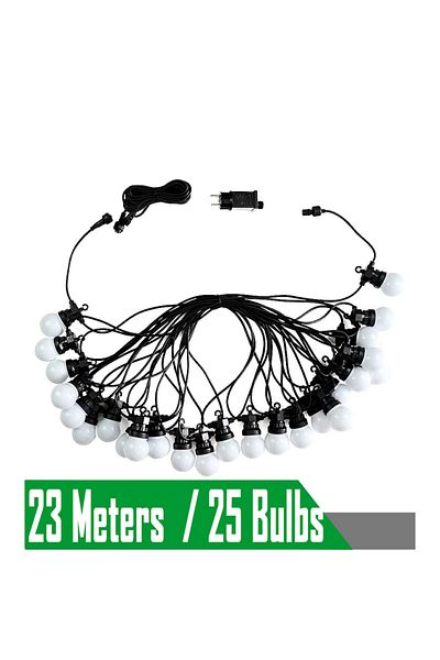 Choice Eu Plug 23meters 25bulbs Outdoor Camp Lights Bulbs 23m G50 Waterproof Garland String Led Fairy Light