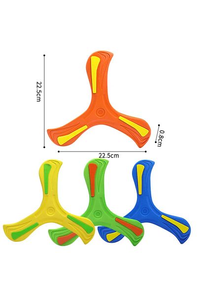 Choice 1pcs color random Children Boomerang Soft Three-leaf Cross Adult-kids Interactive Outdoor Toy Early