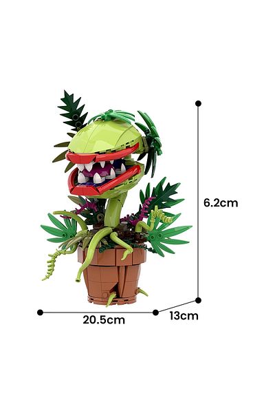 Choice No Original Box MOC Audrey II Piranha Plant Building Block Chomper Potted Plants Horrors Flower Mode