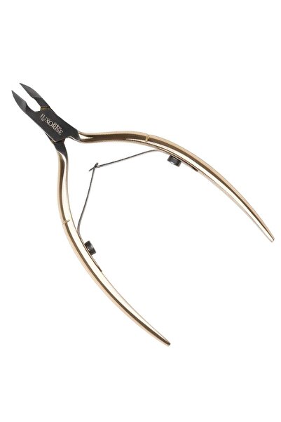 LUXORISE Clește pentru cuticule pentru manichiură și pedichiură, auriu