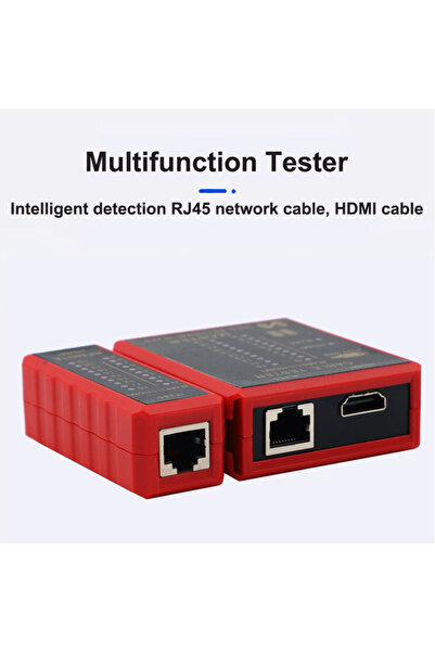 Choice جهاز اختبار إيثرنت متعدد الوظائف متوافق مع HDMI وكابل شبكة RJ45 Lan 8P8C POE مضاد للحرق RJ11 Te...