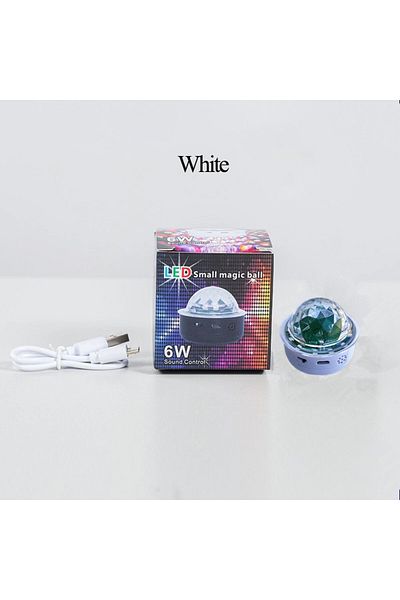 Choice WHITE 3 Watt Mini LED Effect Stage Light Interior Ambient Light Decoration Rechargeable Laser Disco