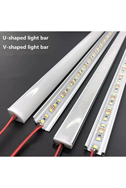 Choice شريط إضاءة صلب من الألومنيوم LED بغطاء حليبي 6000 كلفن، 3 قطع، تيار مس...