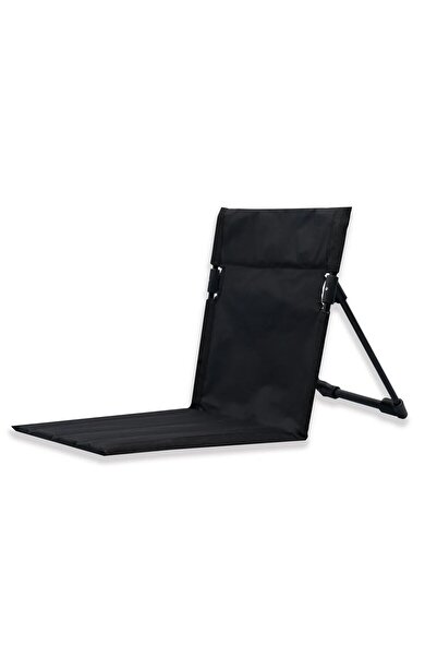 Choice كرسي تخييم أسود قابل للطي للاستخدام في الهواء الطلق، مناسب للحدائق وال...