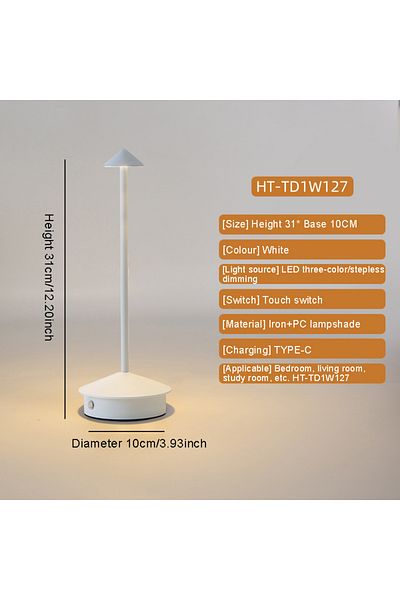 Choice Usb Plug White Rechargeable Table Lamp Creative Dining Touch Led Hotel Bar Coffee Pina Pro Table Lam