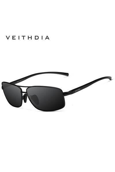 Choice box add cloth black VEITHDIA Brand Sunglasses Polarized UV400 Lens Men...