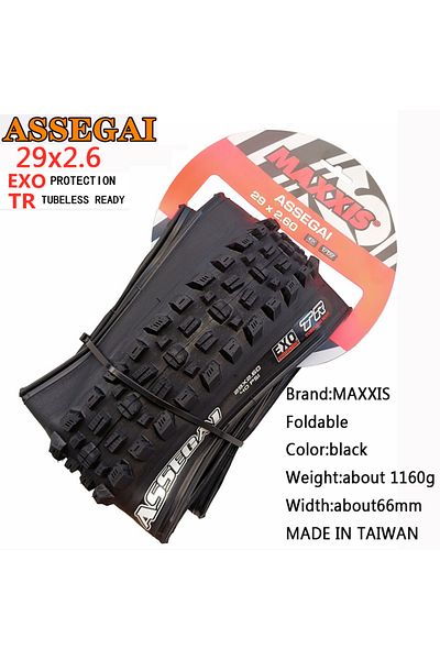 Choice 29X2.6 EXOTR Maxxis ASSEGAI 27.5 29X2.5 Inch Downhill Folding Vacuum Puncture-proof Is Maxxis's Hig