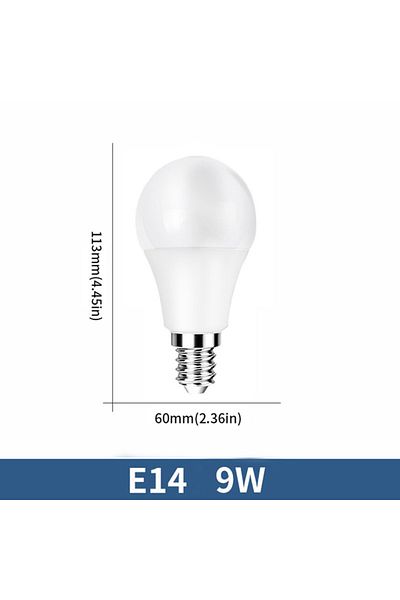 Choice AC220V(189-265V) Cold white E14 9W 6pcs LED Bulb Lamps AC220V E27 E14 3W 6W 9W 12W 15W 18W 20W Lam