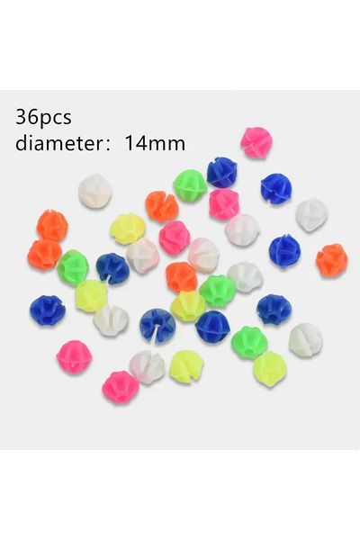 Choice 36pcs Round Bead 36pcs Bike Wheel Spoke Beads Multiple Colorful Heart-shaped Stars Steel Wire Spokes