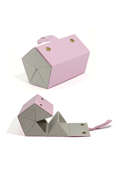 Choice Pink Quintegram Folding Glasses Case, Anti-stress Sunglasses Case, Personalized Sunglasses Case, Gla